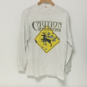 Caution Deer Hunter Long Sleeve T-shirt